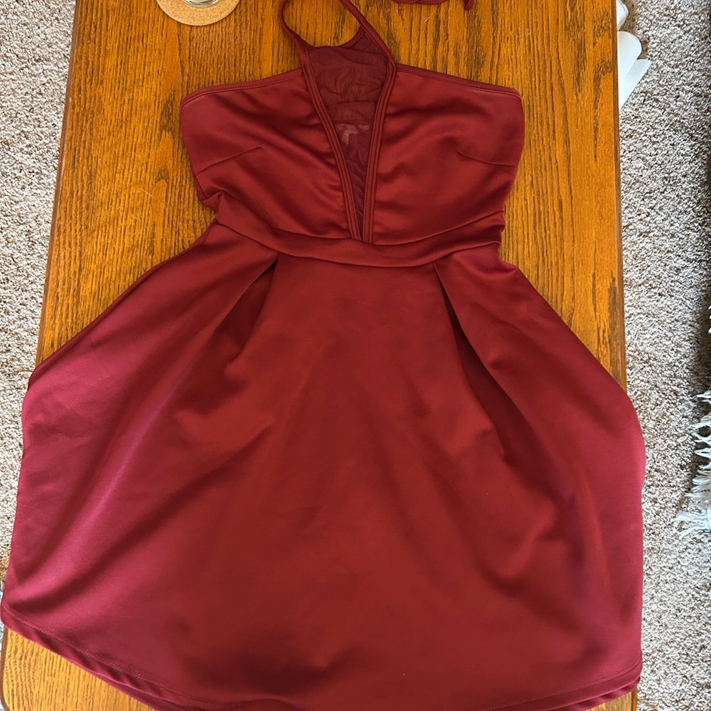 Charlotte Russe maroon Dress